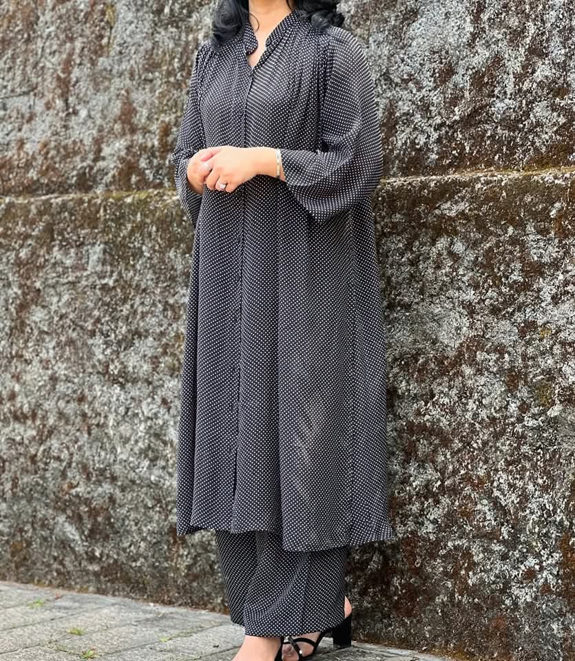 Digital Ball Print Soft Cotton Kurti Set