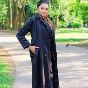 Long Over Coat Black