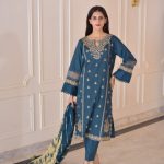 Bilashi Embroidery Three Piece Set For Women